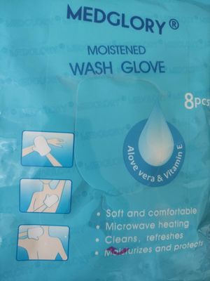 ぬれた洗浄手袋のマイクロ波加熱はよりよい助けの患者のために湿めた