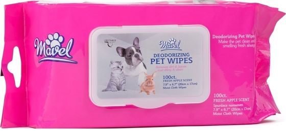 Nonwoven Spunlace Pet Cleaning Wipes For Allergies Cat Rinse Free