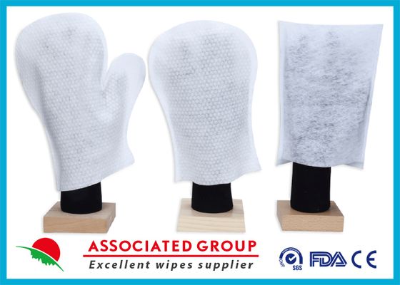 スパンレース ウェットグローブ：家庭用クリーニング、アウトドア対応＆デイリーケア使い捨てガード